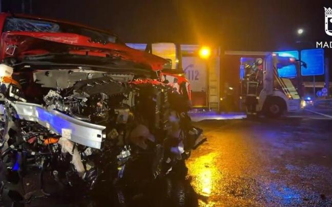 Estado en el que ha quedado el turismo implicado en el accidente.