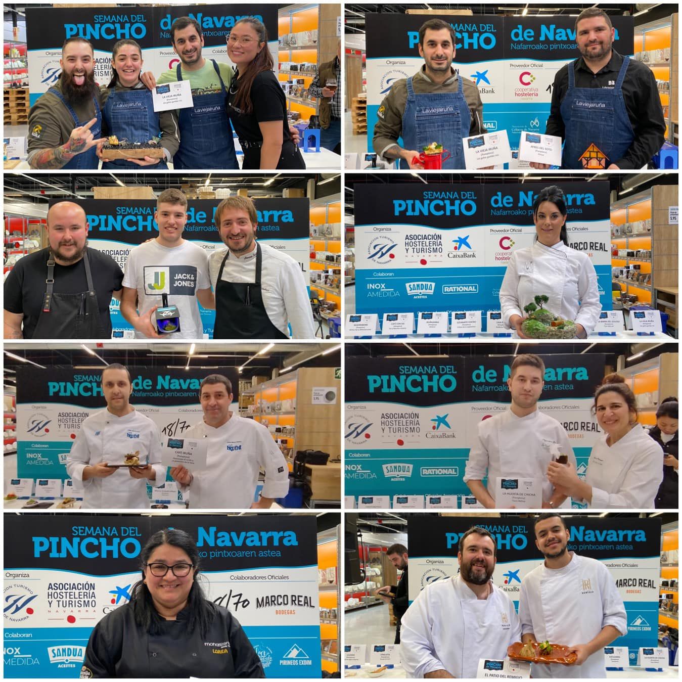 Los ocho finalistas de la Semana del Pincho.