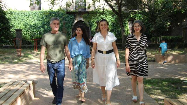 Ángel Biain, Itziar Alonso, Amaia Erostarbe y Eva Gayubo, ediles del PNV (faltan dos).