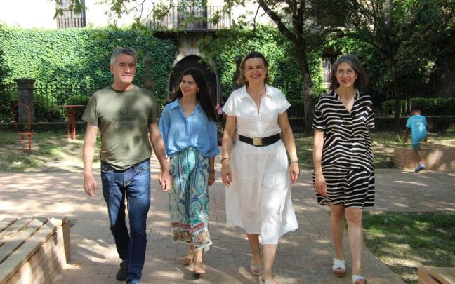Ángel Biain, Itziar Alonso, Amaia Erostarbe y Eva Gayubo, ediles del PNV (faltan dos).