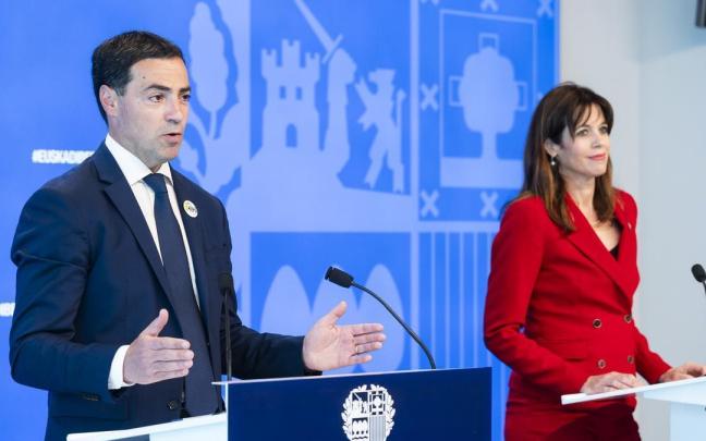 El lehendakari Pradales, con la alcaldesa de Gasteiz, Maider Etxebarria / Jon Rodriguez Bilbao/Irekia El lehendakari Pradales, con la alcaldesa de Gasteiz, Maider Etxebarria