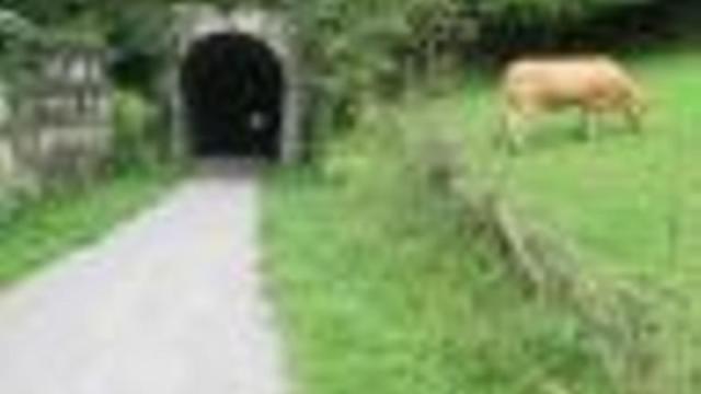 El primer túnel del bidegorri.