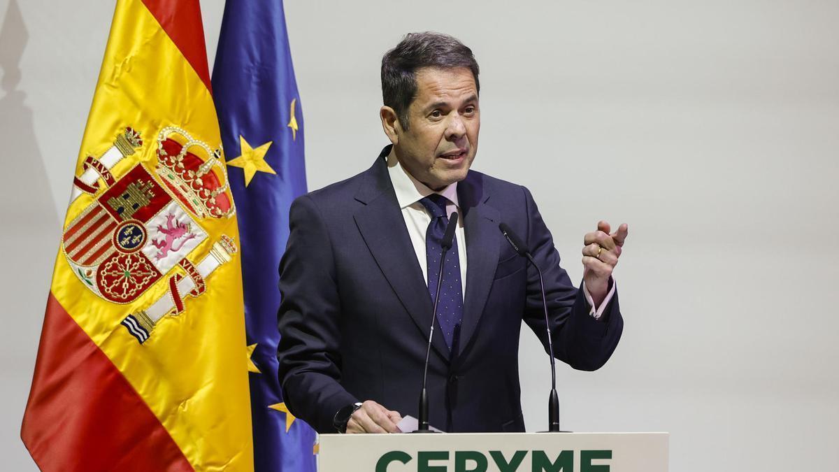 El presidente de Cepyme, Gerardo Cuerva.