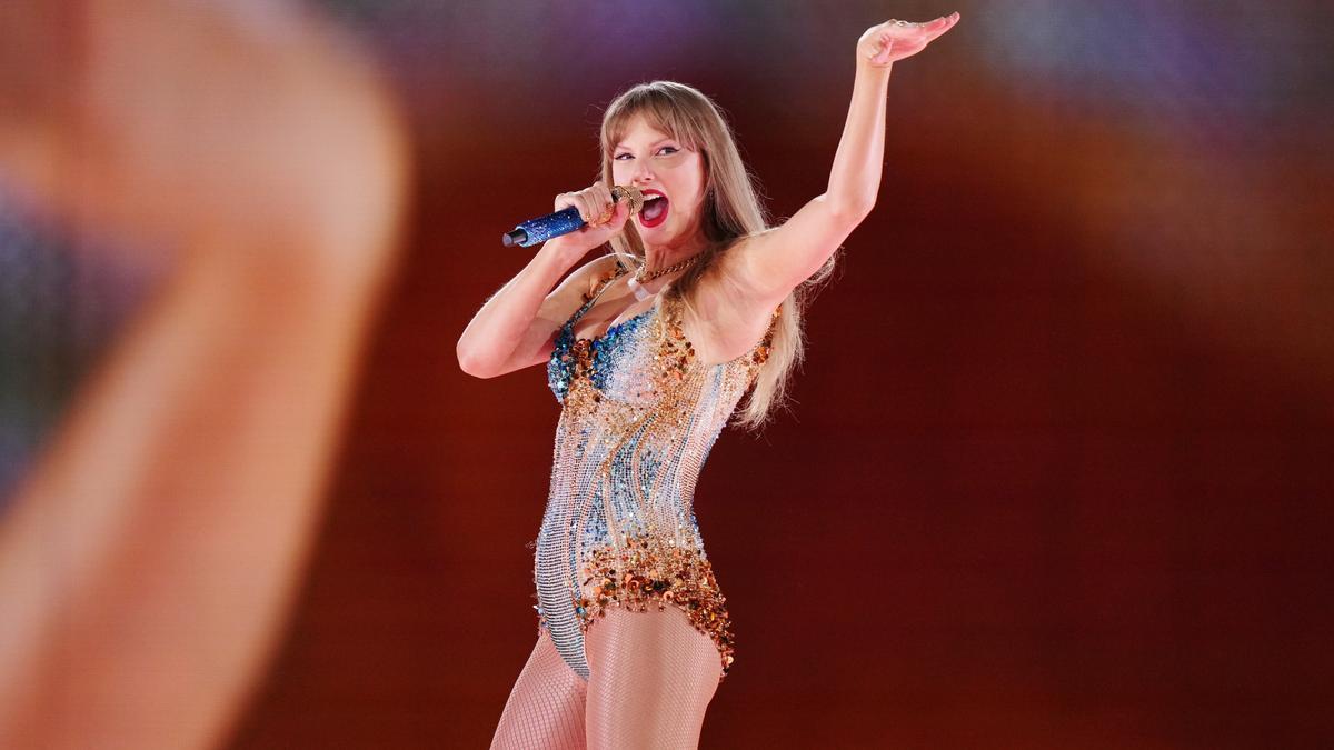 Taylor Swift, durante una actuación.