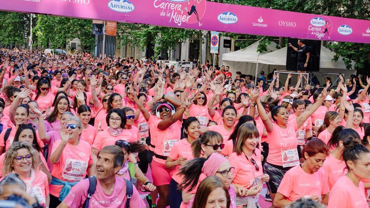 Unas 35.000 mujeres participaron en la carrera madrileña este domingo.