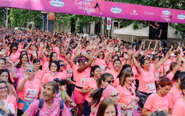 Unas 35.000 mujeres participaron en la carrera madrileña este domingo. Unas 35.000 mujeres participaron en la carrera madrileña este domingo.