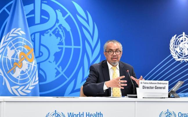 El director general de la OMS, Tedros Adhanom Ghebreyesus