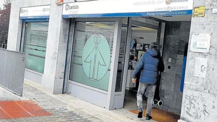 Oficina de Lanbide en el barrio bilbaíno de Rekalde