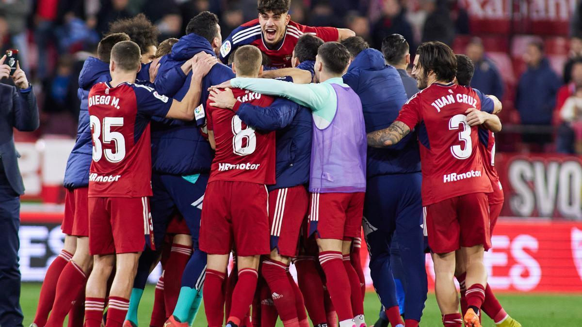Piña de Osasuna para llevarse la victoria