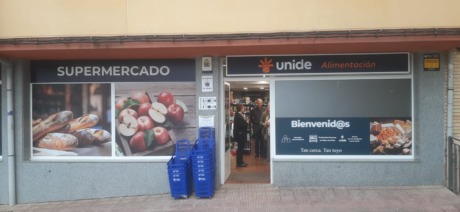 Exterior del supermercado tras la reforma