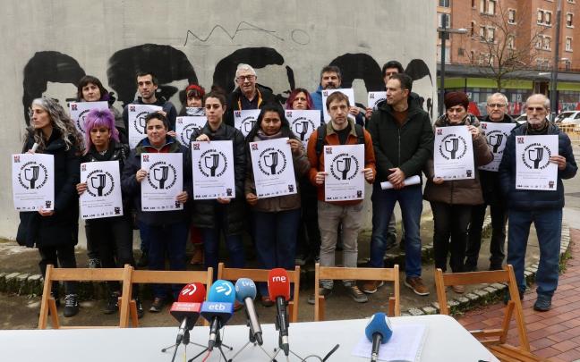 Rueda de prensa de los sindicatos para presentar los actos del 500 aniversario del 3 de marzo. Pilar Barco.