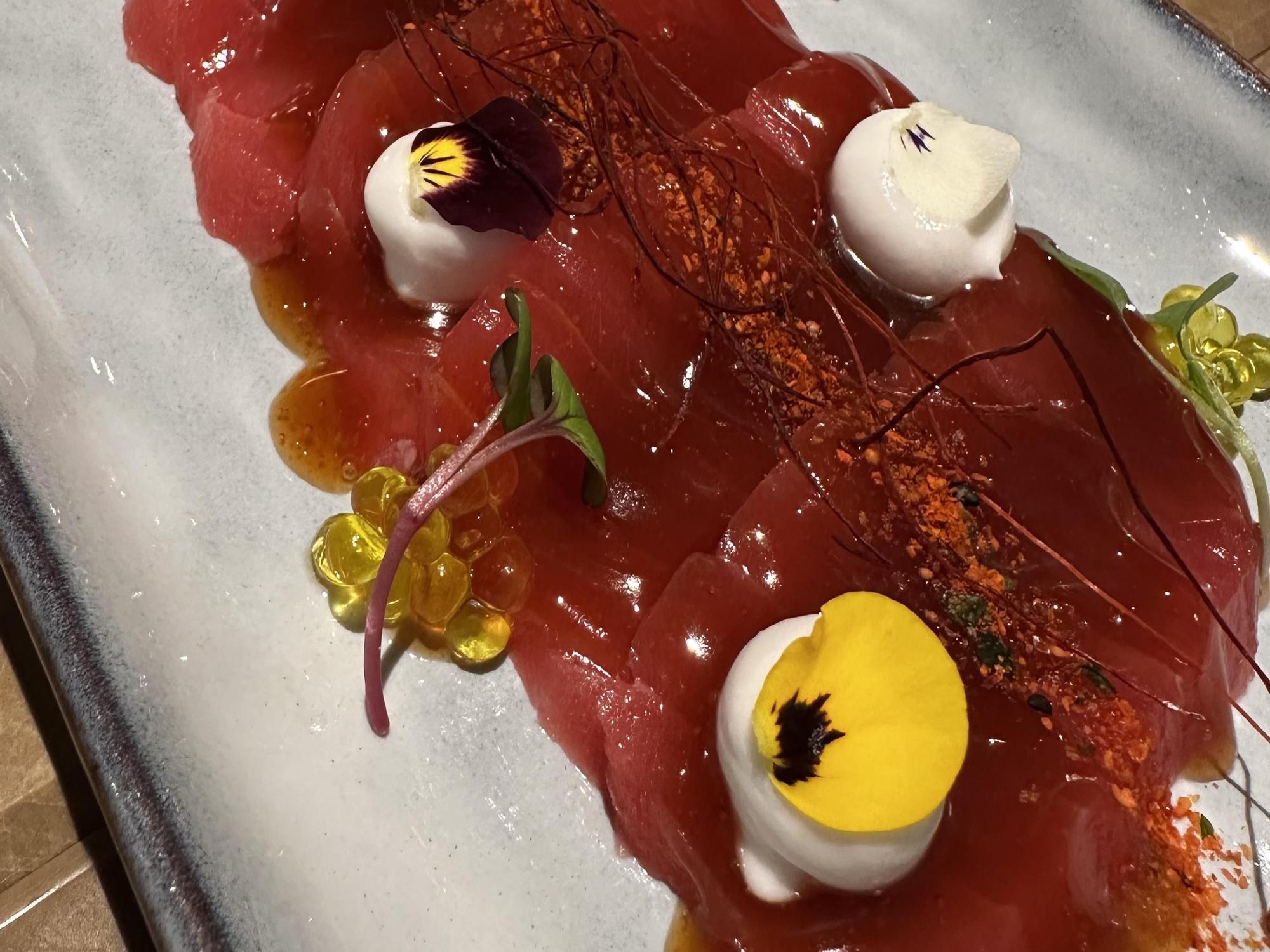 Tiradito de atún