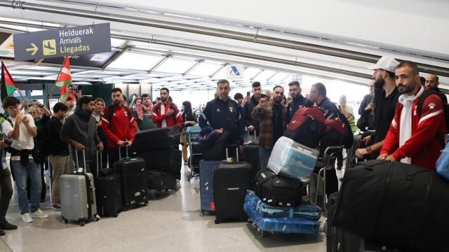 La selección de Palestina llega a Bilbao para el partido contra la Euskal Selekzioa