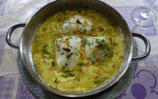 Bacalao al pil pil.