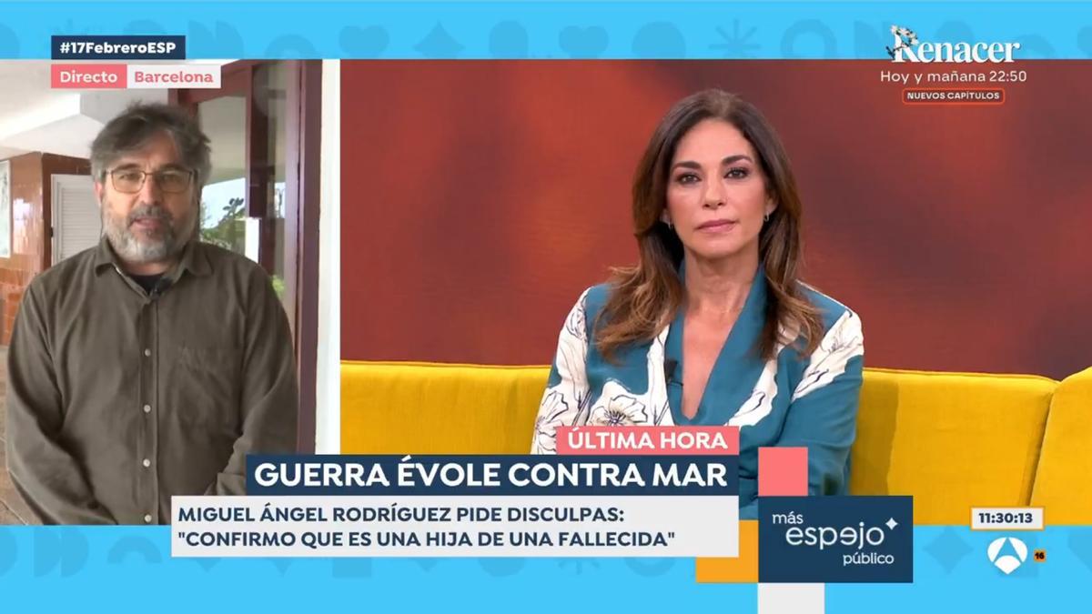 Jordi Évole y Mariló Montero, este lunes en 'Espejo Público'.