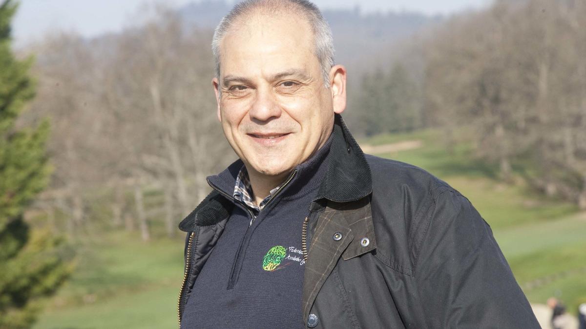 Javier Saiz Bausela, presidente de la Federación Alavesa de Golf,