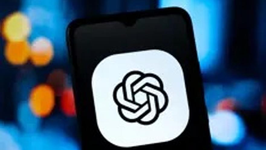 Logo de Chat GPT en una pantalla