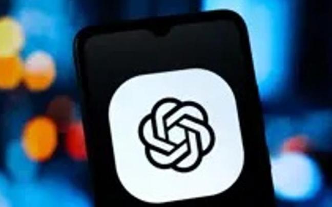 Logo de Chat GPT en una pantalla