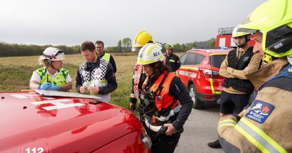 Simulacro de accidente aéreo en el aeropuerto de Foronda. Foto: Departamento de Seguridad del Gobierno Vasco