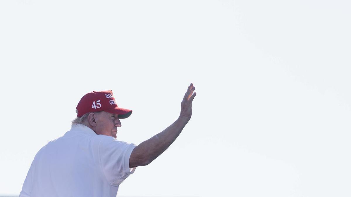 Donald Trump durante un torneo de golf en Nueva Jersey el pasado fin de semana.