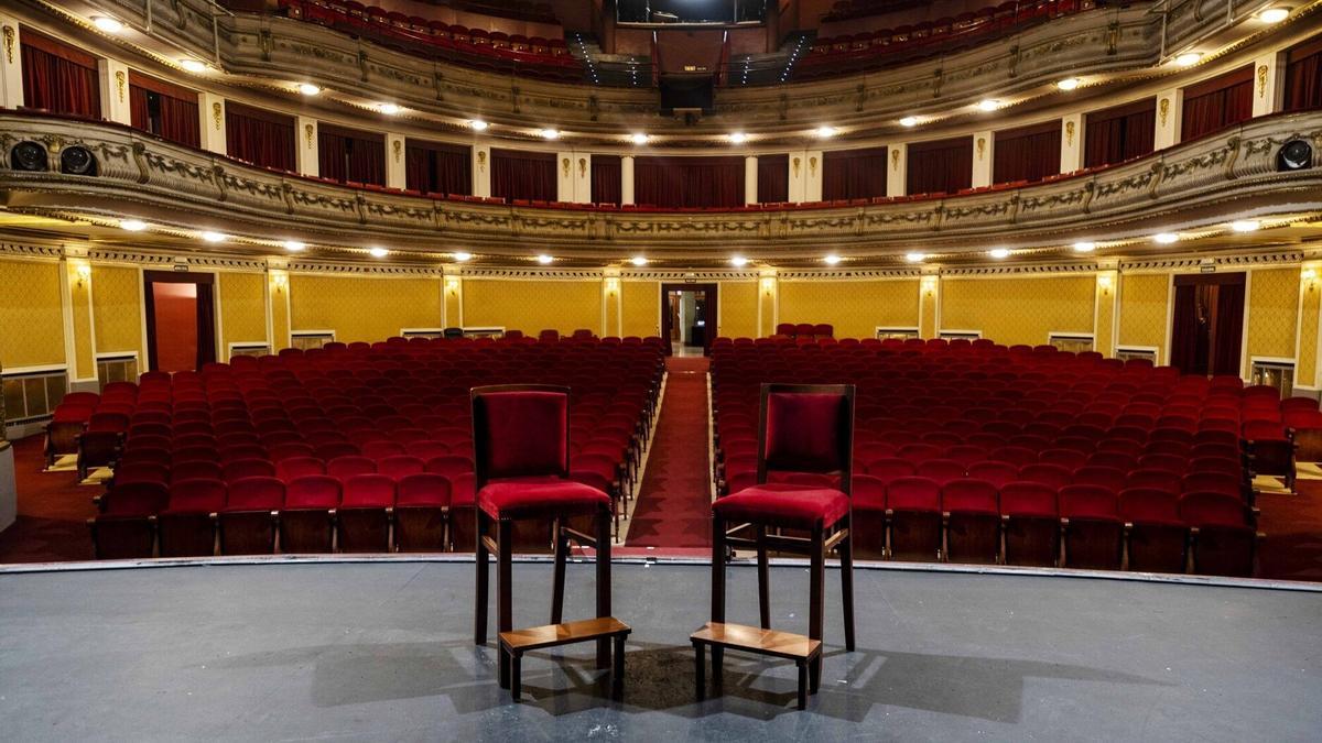 Imagen del interior del Teatro Gayarre.