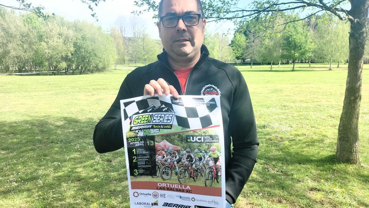 Erk Martín, presidente del club Burdin Bike Ortuella confía en que el tiempo acompañe las Green series XCO