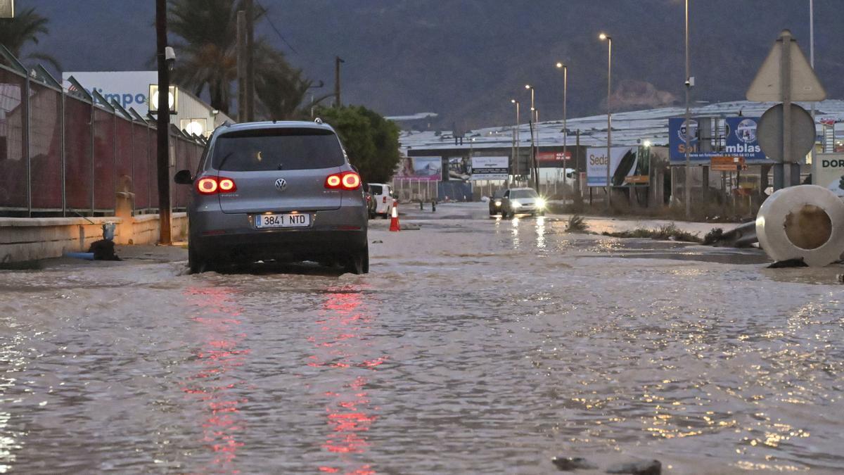 En El Ejido (Almería) se activaron avisos por el paso de la dana Adam.