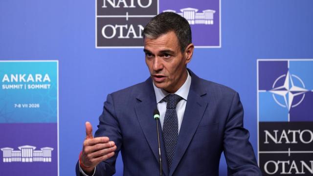 El presidente del Gobierno español, Pedro Sánchez, durante la cumbre de la OTAN en Ankara