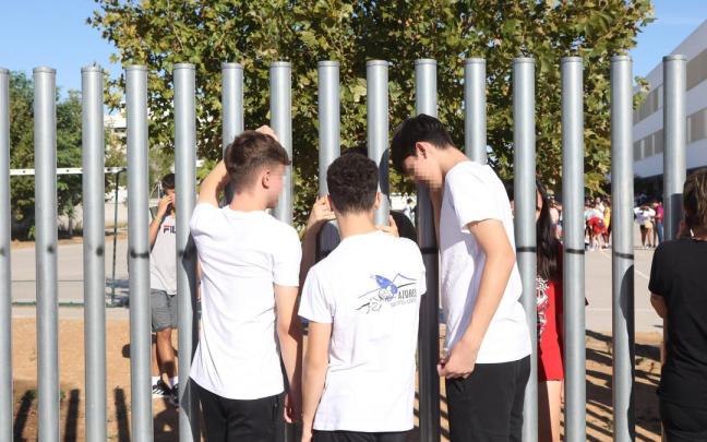 Alumnos en el instituto de Secundaria Elena García Armada de Jerez de la Frontera.