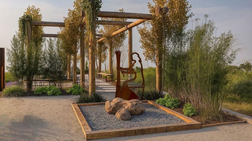 Aspecto que tendrá el refugio climático de Eitzaga.