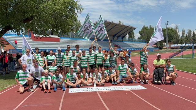 Foto del Club Paralímpico de Basauri tras lograr el Campeonato de España
