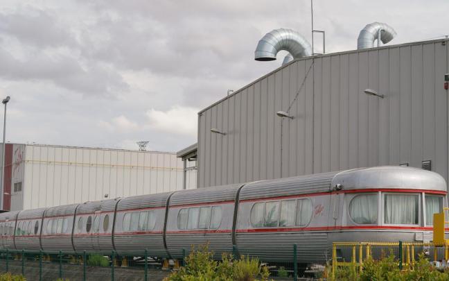 Tren de Talgo en la planta de Rivabellosa