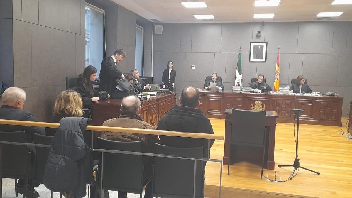 Imagen del juicio seguido en la Audiencia de Bizkaia.