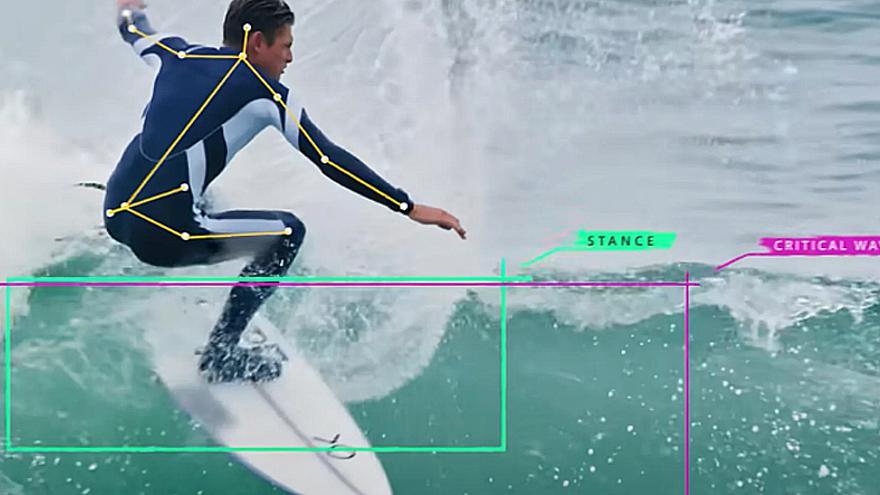 El equipo de surf de EEUU emplea la tecnología para recopilar datos.