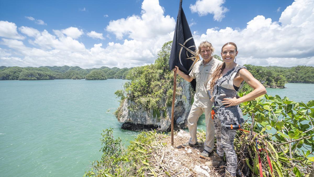 Raquel Sánchez Silva y Julian Iantzi, en 'El conquistador'