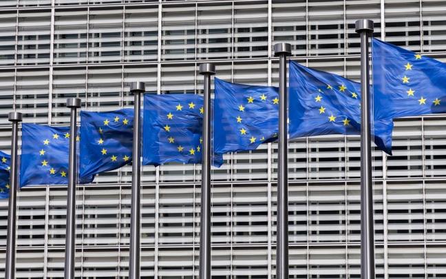 Banderas de la UE en Bruselas en una imagen de archivo.