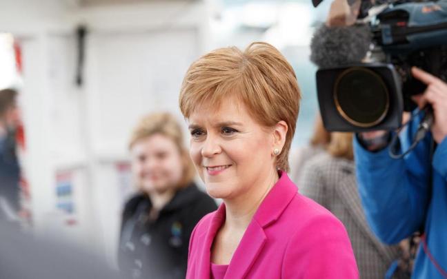 La ex ministra principal escocesa Nicola Sturgeon en una foto de archivo. La ex ministra principal escocesa Nicola Sturgeon en una foto de archivo.