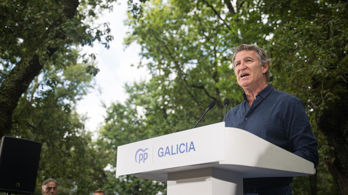 El presidente del Partido Popular, Alberto Núñez Feijóo