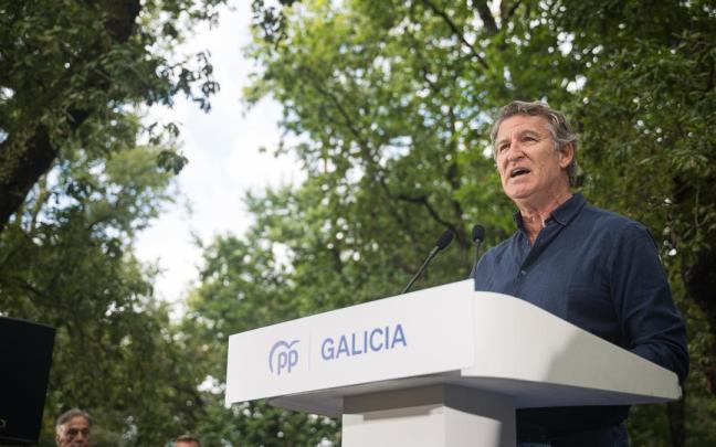El presidente del Partido Popular, Alberto Núñez Feijóo