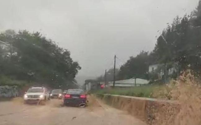La carretera que va de Urretxu a Legazpi. / N.G. La carretera que va de Urretxu a Legazpi.