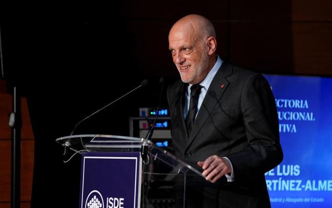 Javier Tebas, presidente de la liga española de fútbol profesional.