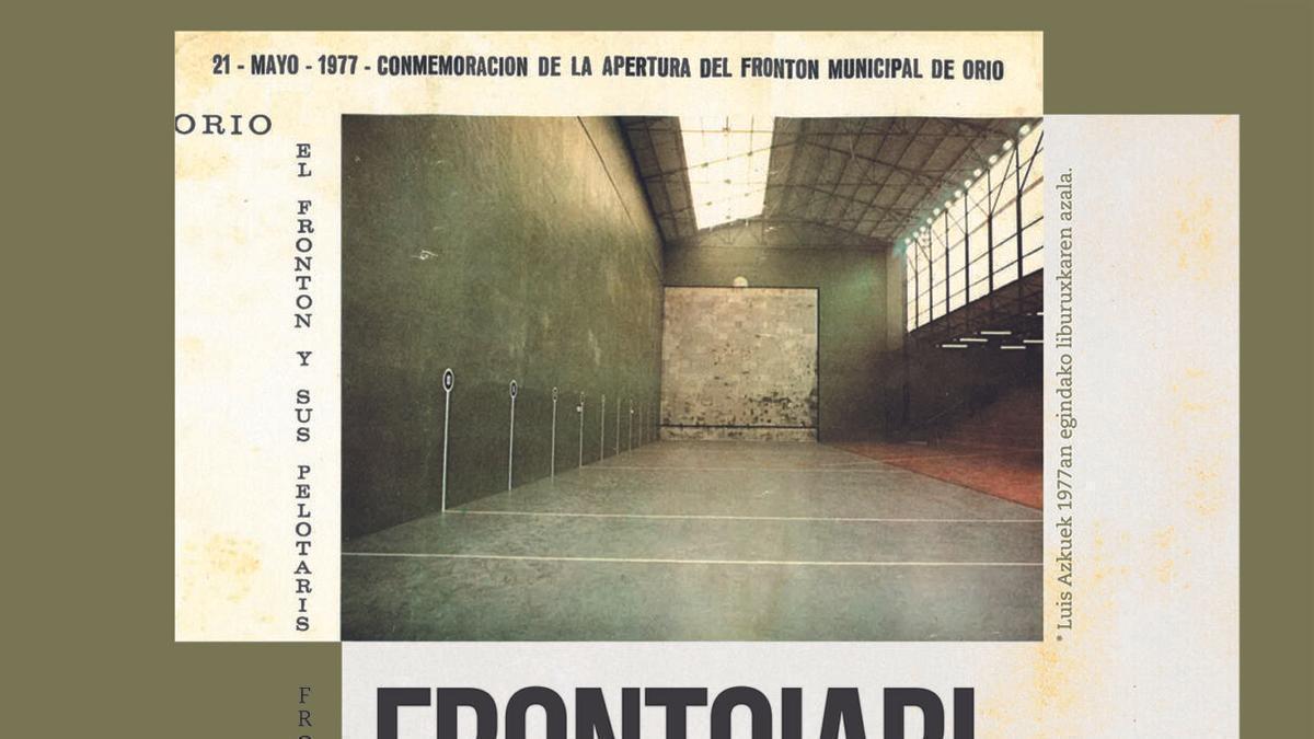 Frontón "antiguo" de Orio en una foto de 1977.