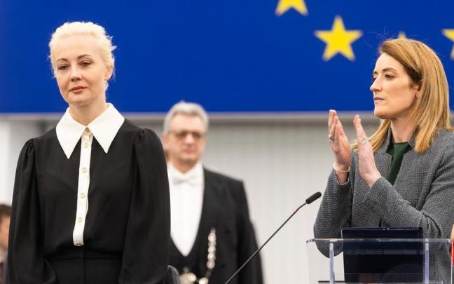 Yulia Navalnaya, en la Eurocámara.