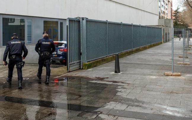 Agentes de la Policía Nacional en Burgos.