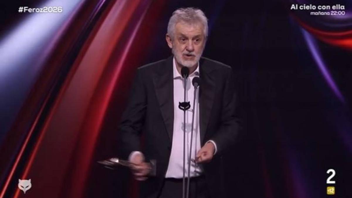 José Ramón Soroiz en los Premios Feroz 2026