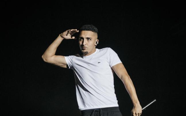 Morad durante un concierto en el Arenal Sound Festival. Morad durante un concierto en el Arenal Sound Festival.