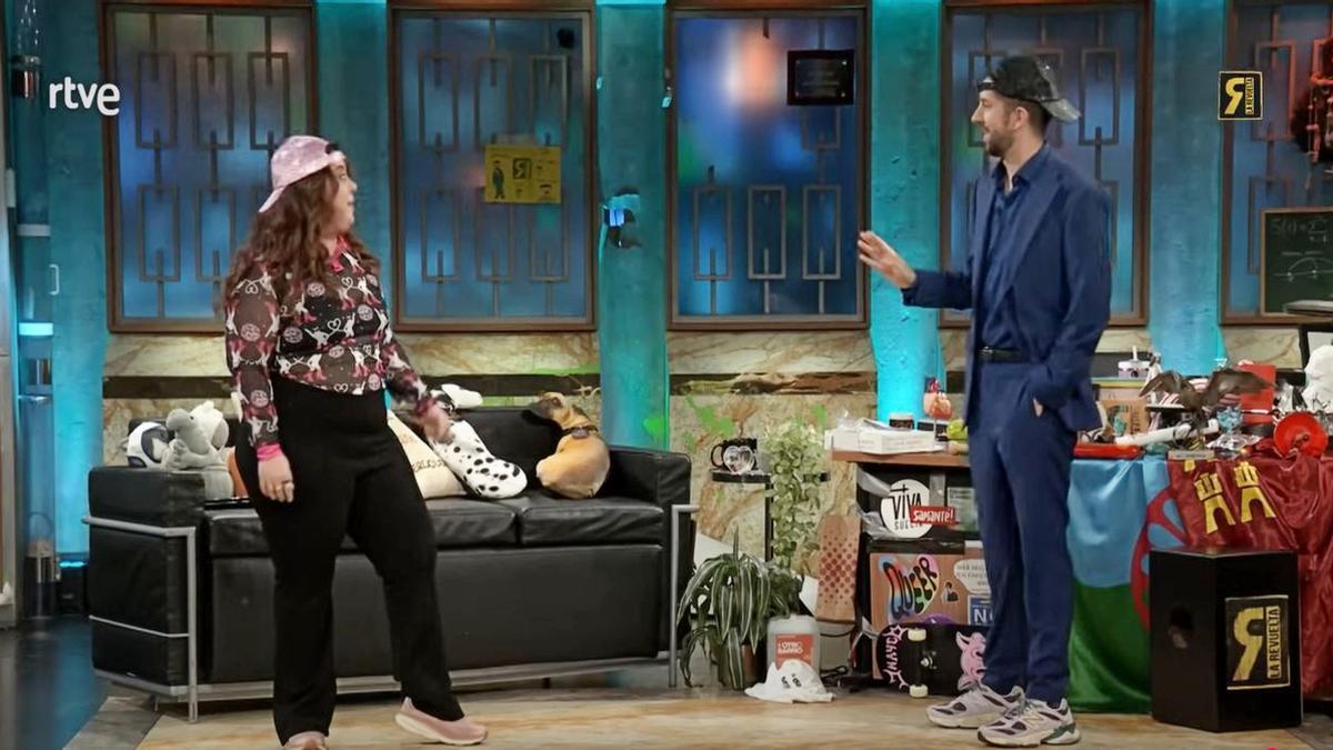 Lalachus y David Broncano, anoche en 'La Revuelta'