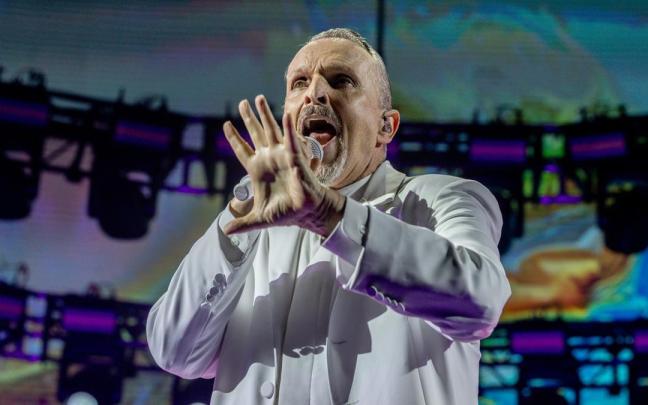 El cantante Miguel Bosé