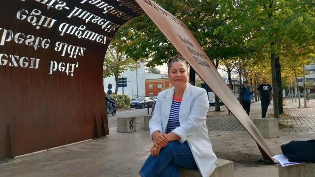 Maite Gartzia, posa en Errenteria.