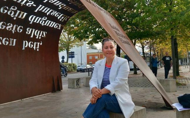 Maite Gartzia, posa en Errenteria.